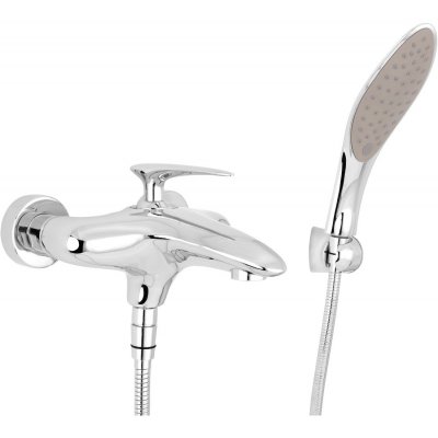 Bateria wannowo - prysznicowa z kompletem natryskowym chrom Deante Butterfly BQB 011M